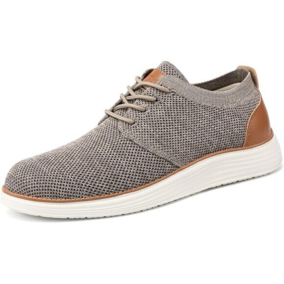 ⚡VILOCY Men's Mottled Grey Fashion Business Comfortable Breathable Dress Sneaker - Picture 4 of 8